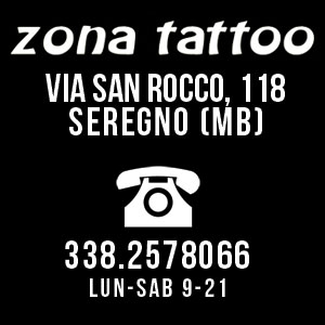 I recapiti di Zona Tattoo, lo studio di tatuaggi a Seregno